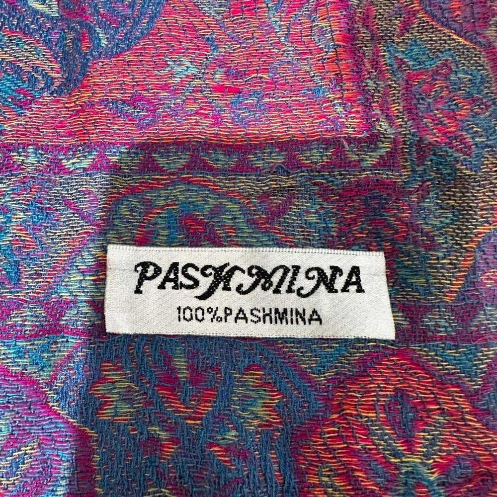 Multicolered paisley pashminas